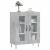 Dulap, gri beton, 69,5x34x90 cm, lemn compozit GartenMobel Dekor