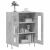 Dulap, gri beton, 69,5x34x90 cm, lemn compozit GartenMobel Dekor