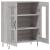 Dulap, gri sonoma, 69,5x34x90 cm, lemn compozit GartenMobel Dekor