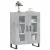 Dulap, gri beton, 69,5x34x90 cm, lemn compozit GartenMobel Dekor