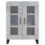 Dulap, gri beton, 69,5x34x90 cm, lemn compozit GartenMobel Dekor