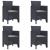 Scaun pentru Grădină 4 pcs Antracit Dimensiune: 53 x 49 x 85 cm GartenMobel Dekor