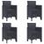 Scaun pentru Grădină 4 pcs Antracit Dimensiune: 53 x 49 x 85 cm GartenMobel Dekor