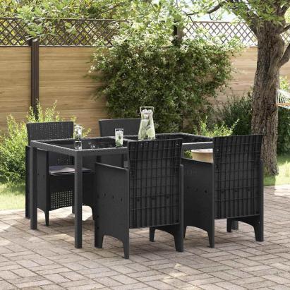 Scaun pentru Grădină 4 pcs Antracit Dimensiune: 53 x 49 x 85 cm GartenMobel Dekor