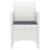 Scaun pentru Grădină 4 pcs Alb Dimensiune: 53 x 49 x 85 cm PP GartenMobel Dekor