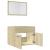 Set mobilier de baie, 2 piese, stejar sonoma, lemn prelucrat GartenMobel Dekor