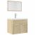 Set mobilier de baie, 2 piese, stejar sonoma, lemn prelucrat GartenMobel Dekor