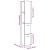 Dulap pentru baie stejar artizanal 25x25x170 cm lemn prelucrat GartenMobel Dekor
