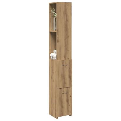 Dulap pentru baie stejar artizanal 25x25x170 cm lemn prelucrat GartenMobel Dekor