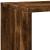 Bibliotecă/separator stejar fumuriu 143,5x29x143,5 cm lemn GartenMobel Dekor