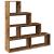 Bibliotecă/separator 4 niveluri, lemn 143,5x29x143,5 cm lemn GartenMobel Dekor