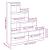 Bibliotecă/separator 4 niveluri, lemn 143,5x29x143,5 cm lemn GartenMobel Dekor