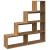 Bibliotecă/separator 4 niveluri, stejar 143,5x29x143,5 cm lemn GartenMobel Dekor