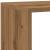 Bibliotecă/separator 4 niveluri, stejar 143,5x29x143,5 cm lemn GartenMobel Dekor