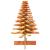 Brad de Crăciun decorativ, maro ceruit, 100 cm, lemn pin masiv GartenMobel Dekor