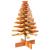 Brad de Crăciun decorativ, maro ceruit, 100 cm, lemn pin masiv GartenMobel Dekor