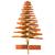 Brad de Crăciun decorativ, maro ceruit, 100 cm, lemn pin masiv GartenMobel Dekor