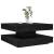 Măsuță cafea rotativă 360 grade, negru 70x70x34,5 cm GartenMobel Dekor