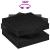 Măsuță cafea rotativă 360 grade, negru 70x70x34,5 cm GartenMobel Dekor