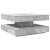 Măsuță cafea rotativă 360 grade, gri beton 70x70x34,5 cm GartenMobel Dekor