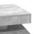 Măsuță cafea rotativă 360 grade, gri beton 70x70x34,5 cm GartenMobel Dekor