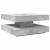 Măsuță cafea rotativă 360 grade, gri beton 70x70x34,5 cm GartenMobel Dekor