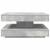 Măsuță cafea rotativă 360 grade, gri beton 70x70x34,5 cm GartenMobel Dekor