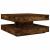 Măsuță cafea rotativă 360 grade, stejar fumuriu 70x70x34,5 cm GartenMobel Dekor