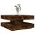 Măsuță cafea rotativă 360 grade, stejar fumuriu 70x70x34,5 cm GartenMobel Dekor