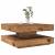 Măsuță cafea rotativă 360 grade, lemn vechi 70x70x34,5 cm GartenMobel Dekor