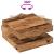 Măsuță cafea rotativă 360 grade, lemn vechi 70x70x34,5 cm GartenMobel Dekor