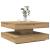 Măsuță cafea rotativă 360 grade, stejar artizanal 70x70x34,5 cm GartenMobel Dekor