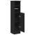 Dulap de baie cu suport role, negru, 20,5x22x90 cm GartenMobel Dekor