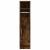 Dulap de baie cu suport role, stejar fumuriu, 20,5x22x90 cm GartenMobel Dekor