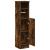Dulap de baie cu suport role, stejar fumuriu, 20,5x22x90 cm GartenMobel Dekor