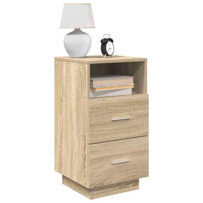 Noptiera cu 2 sertare Stejar Sonoma 36x36x68 cm GartenMobel Dekor