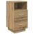Noptiera cu 2 sertare Stejar artizanal 36x36x68 cm GartenMobel Dekor