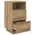 Noptiera cu 2 sertare Stejar artizanal 36x36x68 cm GartenMobel Dekor