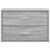 Dulap cu 2 sertare Gri Sonoma 60x31x40 cm Lemn prelucrat GartenMobel Dekor