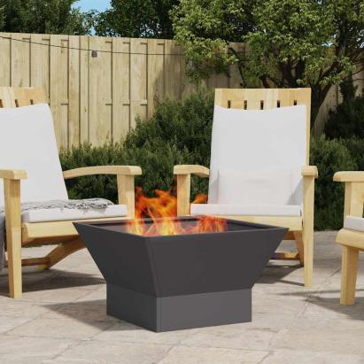 Cuptor de foc Negru 60 x 60 x 35 cm Oțel GartenMobel Dekor