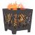 Cuptor de foc Negru 40 x 40 x 40 cm Oțel laminat la rece GartenMobel Dekor