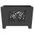 Cuptor de foc Negru 60 x 60 x 40 cm Oțel laminat la rece GartenMobel Dekor