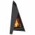 Cuptor de foc Negru 58 x 40 x 100 cm Oțel laminat la rece GartenMobel Dekor