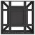 Cuptor de foc Negru 60 x 60 x 30 cm Oțel laminat la rece GartenMobel Dekor
