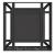 Cuptor de foc Negru 80 x 80 x 30 cm Oțel laminat la rece GartenMobel Dekor