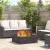 Cuptor de foc Negru 80 x 80 x 30 cm Oțel laminat la rece GartenMobel Dekor