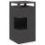 Cuptor de foc Negru 50 x 50 x 100 cm Oțel laminat la rece GartenMobel Dekor