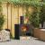 Cuptor de foc Negru 60 x 40 x 96 cm Oțel laminat la rece GartenMobel Dekor