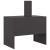 Cuptor de foc Negru 80 x 50 x 96 cm Oțel laminat la rece GartenMobel Dekor