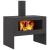 Cuptor de foc Negru 80 x 50 x 96 cm Oțel laminat la rece GartenMobel Dekor